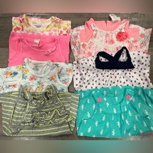 Summer Bundle! 7 total tops girls size 18 months. Some carters